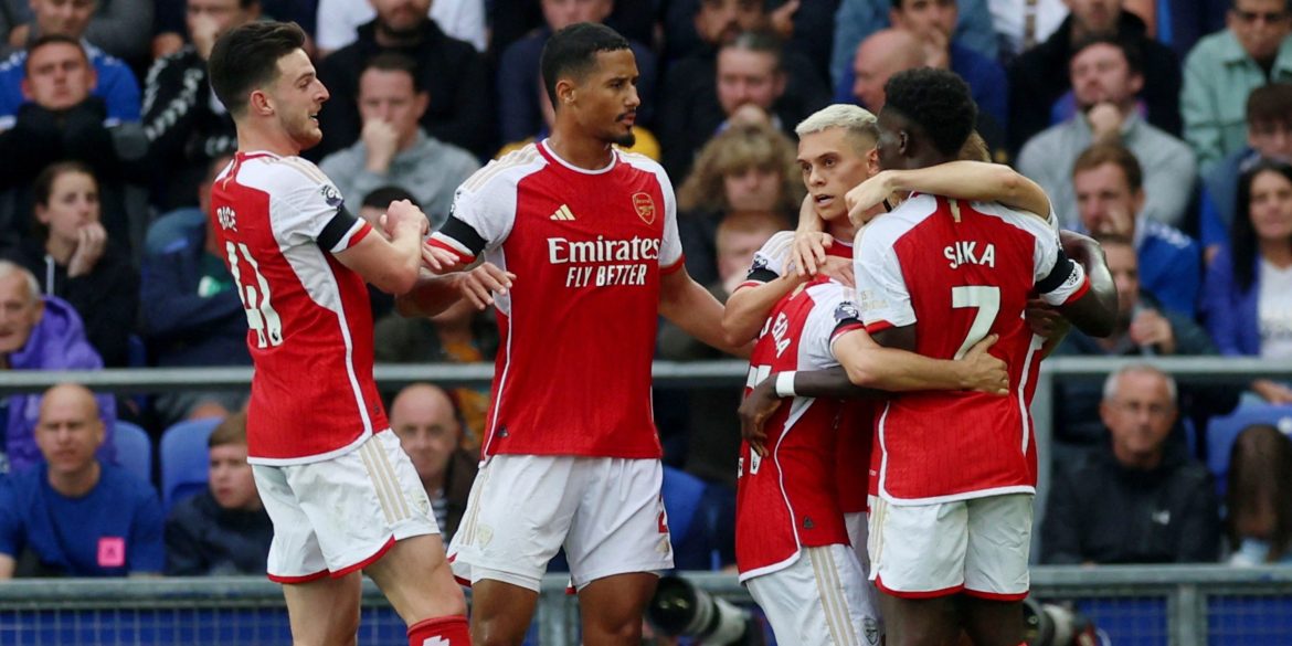 Alongside Trossard: Arsenal star with 116 touches was their best player v Everton